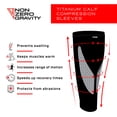 thumbnail image 6 of NonZero Gravity Titanium Therapy Running and Pain Relief Calf Compression Sleeves (2X-Large), 6 of 7