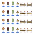 thumbnail image 1 of 1 Ensemble de 24 Jouets Amusants de Panneau de Signalisation pour Enfants Modèle de Panneau de Route, 1 of 8