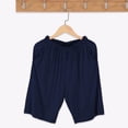 thumbnail image 2 of GigrtiJin Summer Pajamas Shorts for Womens Knee Length Elastic High Waisted Shorts Loose Casual Lounge Shorts with Pockets, 2 of 4