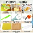 thumbnail image 4 of Kids Cooking Set Toys Montessori Kitchen Tools for Toddlers Kids Safety Plastic Knife Set With Cutting Board for Real Cooking 5PCS, 4 of 6