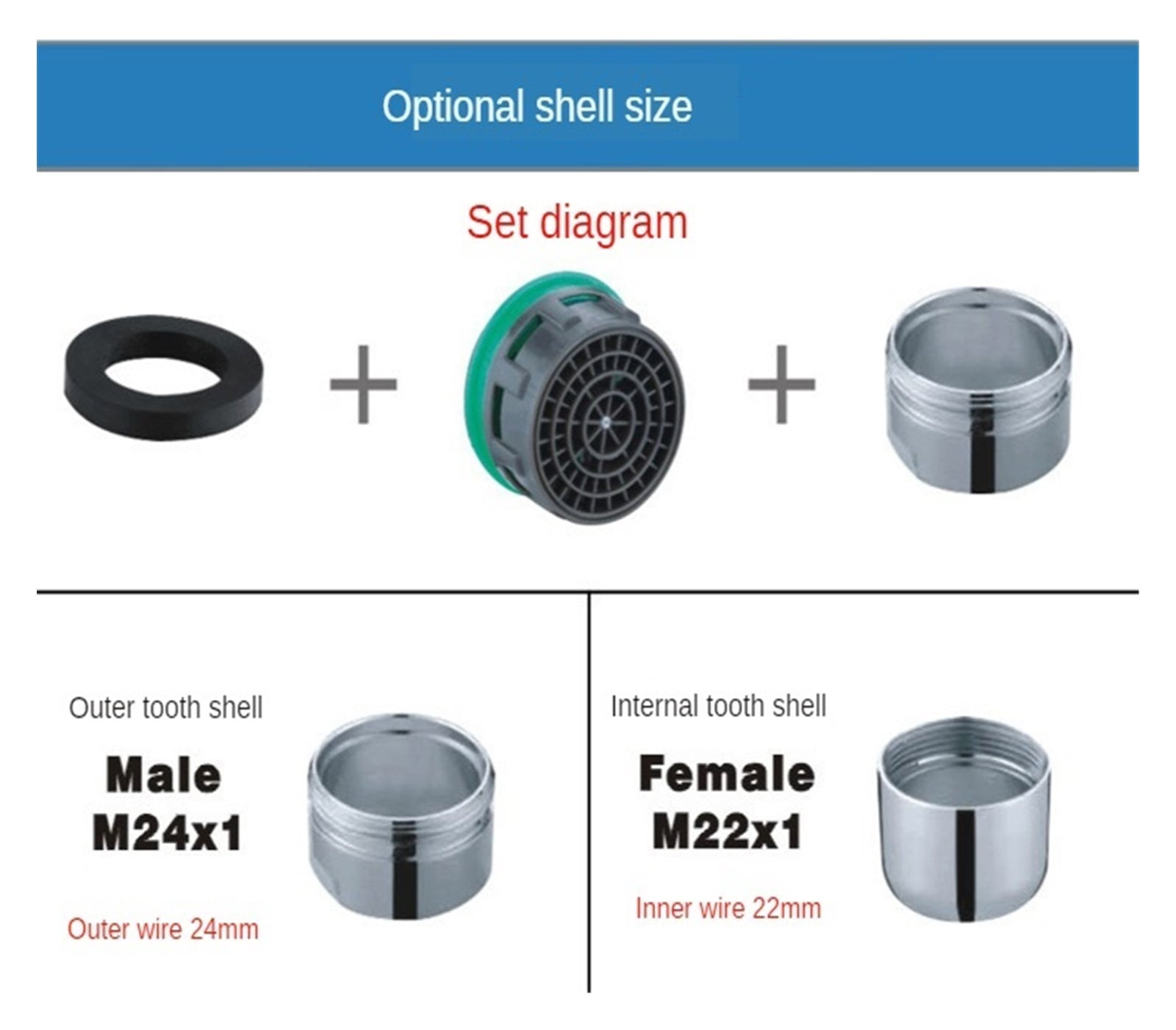 5 Pcs Sink Faucet Aerator,Net Mouth, Bubbler, Faucet Filter Mouth, Faucet Accessories, 4-6-8l Constant Flow Water-saving Device Faucet Aerators ,Water Saving