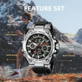 thumbnail image 3 of Men's Watches Outdoor Sports Waterproof Military Watch Tactical Digital Analog Wrist Watch Date Multi Function Led Large Face Alarm Stopwatch for Man, 3 of 16