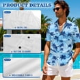 thumbnail image 5 of Yuyamidu Matching Hawaiian Outfits for Couples Palm Tree Mens Hawaiian Shirt Women's Summer Dress Mens Short Sleeve Button Down Shirts Matching Luau Outfits for Couple Men's 2XL, 5 of 7