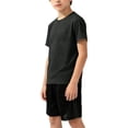 thumbnail image 5 of Boys Athletic Shorts Set 2 Piece Summer Clothes Outfit with Graphic Tee and Boys Basketball Shorts for Active Kids Casual Sports Suit, 5 of 6