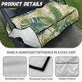 thumbnail image 5 of SEANATIVE Vintage Leaves Golf Cart Seat Covers with 4 Pockets Breathable Golf Cart Seat Blanket Covers Fits Most Club Cars Golf Carts Universal Golf Cart Accessories Auto Decor, 5 of 7