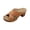 Brown, variant on Clearence Women’s Open-Toe High Heel Slide Sandals Summer Rocking Bottom Design with One-Point Strap Arch Support Thick Lightweight Sole Comfortable Casual Footwear