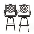 thumbnail image 2 of Avon Cast Aluminum Copper Outdoor Bar Stool (Set of 2), 2 of 5