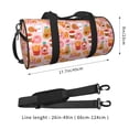 thumbnail image 2 of Balery Funny Food Bolsa de Gimnasio para Mujeres y Hombres, Bolsa de Viaje Impermeable, Bolsa de Fin de Semana con Compartimento para Zapatos y Bolsillo Húmedo, 2 of 6