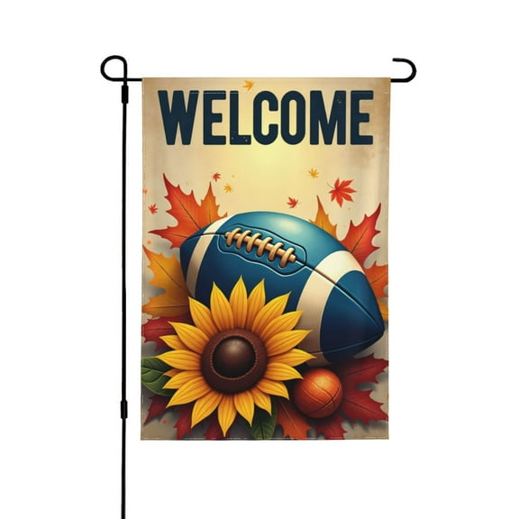 Autumn Sports-6 Garden Flag 12.5x18 Inch Double Sided For Outside Small Burlap Yard Flag 1 Flag
