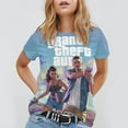thumbnail image 4 of Grand Theft Auto Unisex Short Sleeve T Shirt Daily Novelty 3D Printed T-Shirts Soft Comfortable Tee Shirt Top For Men And Women, 4 of 7