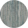 thumbnail image 2 of Addison Rugs Dream Shag Premium Machine Washable Transitional Textured Stripes Peacock Round Rug, 8' x 8', 2 of 8