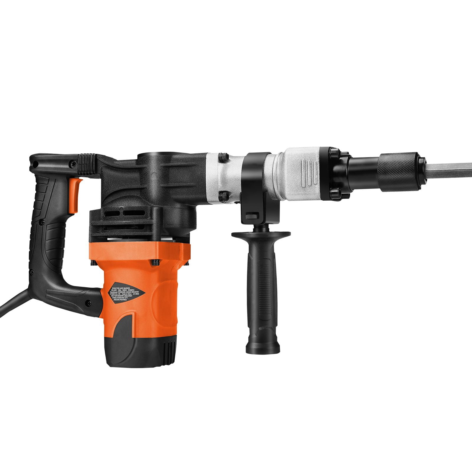 Demolition Jack Hammer Concrete Breaker 1400W Heavy  Electric Hammer Power Concrete Breaker 2 Chisel Bits