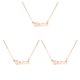 thumbnail image 2 of Collar de constelaciones Minnieouse signo del zodiaco oro rosa Tauro, 2 of 6