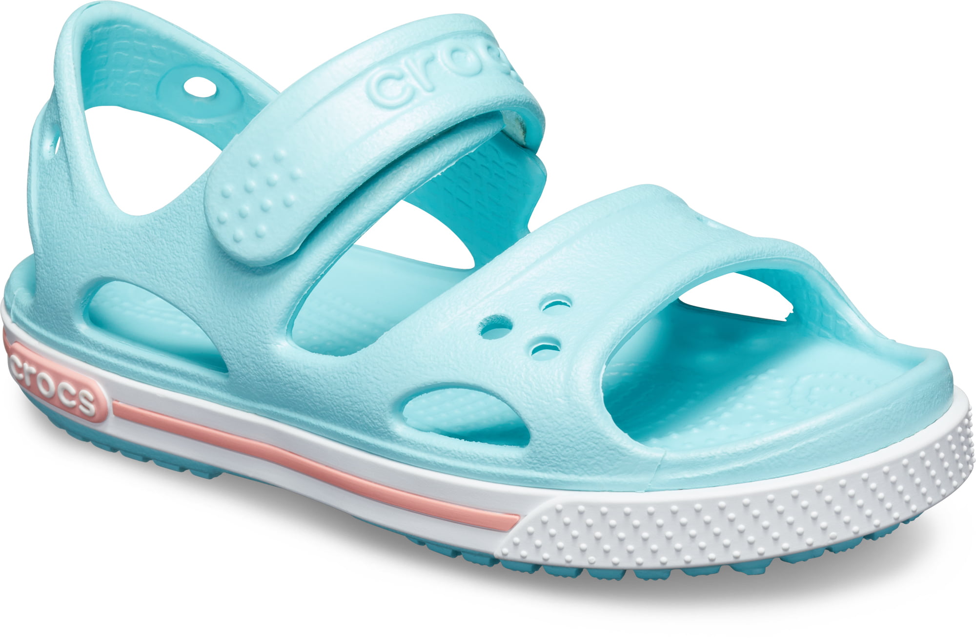 Parrot Green/Ocean Crocs Unisex Kids' Crocband II Ankle Strap Sandals 