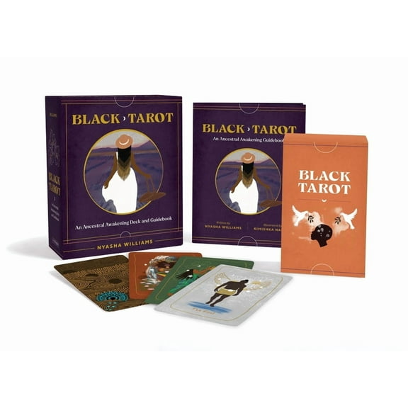 Black Tarot: An Ancestral Awakening Deck and Guidebook, (Hardcover)