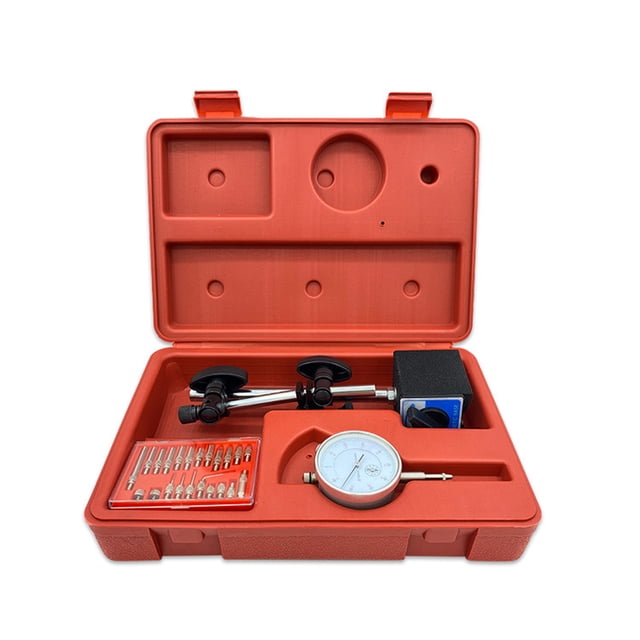 Indicateur de Cadran avec Socle Magnétique Support de Mesure Magnétique Universel Support de Compteur Réglage Fin Kit de Support de Serrage Magnétique