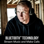 3M WorkTunes Connect حامي السمع بتقنية Bluetooth ، بطارية قابلة للشحن مدمجة ، مساعد صوتي / صوتي