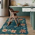 thumbnail image 4 of Moynesa 3'x5' Floral Bedroom Rugs Rugs, Area Rugs 3x5ft Rug for Entryway Ultra-Thin Soft Rug, Non-Slip Washable Rugs Stain Resistant Boho Rug Low-Pile Throw Rug for ‎Living Room Office,Blue, 4 of 8