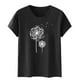 thumbnail image 5 of Blusas de Manga Corta para las Mujeres Divertida Impresión Cuello Redondo Camiseta Vintage, Blusas de Primavera para las Mujeres, 5 of 5