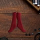 thumbnail image 5 of Medias de tubo de tela para muñecas en miniatura a escala 1/12, conjunto informal para rojo, 5 of 7