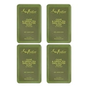 Sheamoisture Shea Butter Bar Soap, Olive & Green Tea, Essential Oils, Skin Care Routine, Olive Oil Soap Bar For Face & Body, Avocado Oil, Rich In Vitamin E, Sensitive Dry Skin (4 Pack - 8 Oz Ea)