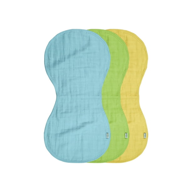 green sprouts Muslin Burp Cloths made from Organic Cotton (3pk