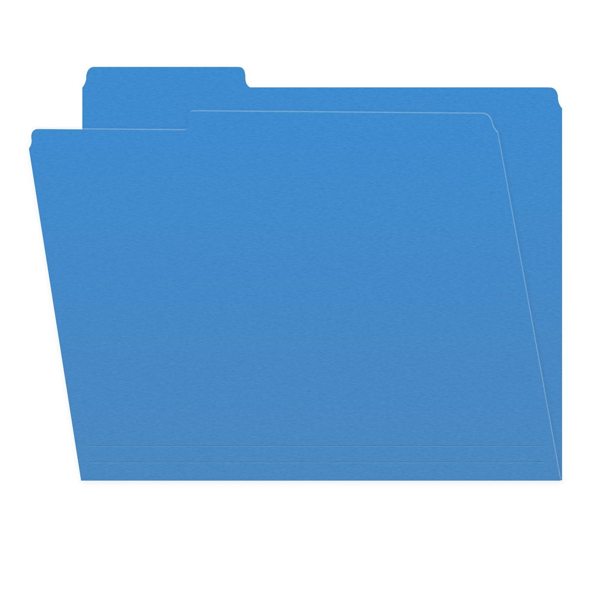 Blue File Folders, 1/3 Cut Top Tab, Letter Size, Perfect for Organizing Documents in File Drawers, Box of 100