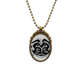 thumbnail image 1 of Scary Circle Black Indian flamen sacerdote sacrificio Totem tattoo ilustración patron Collar Colgante Vintage de bronce antiguo de joyeria de lujo de regalo Unbranded M, 1 of 3