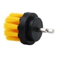 thumbnail image 3 of Eigraketly Gran oferta 2021, cepillo limpiador de taladro, cepillos de fregado para superficie de baño, azulejo de lechada, bañera, ducha, Herramientas eléctricas amarillo 2 pulgadas, 3 of 6