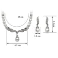 thumbnail image 4 of 2 juegos de joyas de pendientes de collar de de cristal chapado en oro / plata para mujer Salvador collar y pendientes, 4 of 10