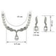 thumbnail image 4 of 2 juegos de joyas de pendientes de collar de de cristal chapado en oro / plata para mujer Salvador collar y pendientes, 4 of 10