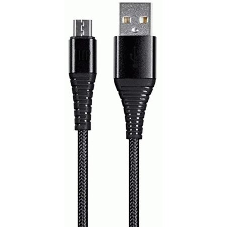 UPC: 0889028079072 | Monoprice USB 2.0 Micro B to Type A Charge & Sync Cable – 3 Feet – Black | Nylon-Braid  Durable  Kevlar-Reinforced – AtlasFlex Series