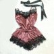 thumbnail image 3 of Gibobby Lencería mujer erótica Lenceria Sexy, Pijama Sexy, Conjunto de Traje de mucama de lencería Sexy para Mujer(Rosa caliente, XG), 3 of 3