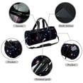 thumbnail image 2 of Constellation GYM Bag, Travel and Dance Tote, Size 17.7 Inches with Interior Zipper Pocket - Large Capacity, 2 of 6