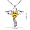 thumbnail image 3 of BKBP Fashionable Collarbone Chain Guardian Angel Gemstone Necklace Clavicle Plated Angelss Fashion Pendant Guardians Simple Necklaces & Pendants, 3 of 5