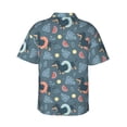 thumbnail image 3 of Balery Dachshund Dog Puppy Print Men's Hawaiian Shirts Short Sleeve Beach Shirt Relaxed Fit Vacation Button Down Shirts-X-Large, 3 of 9
