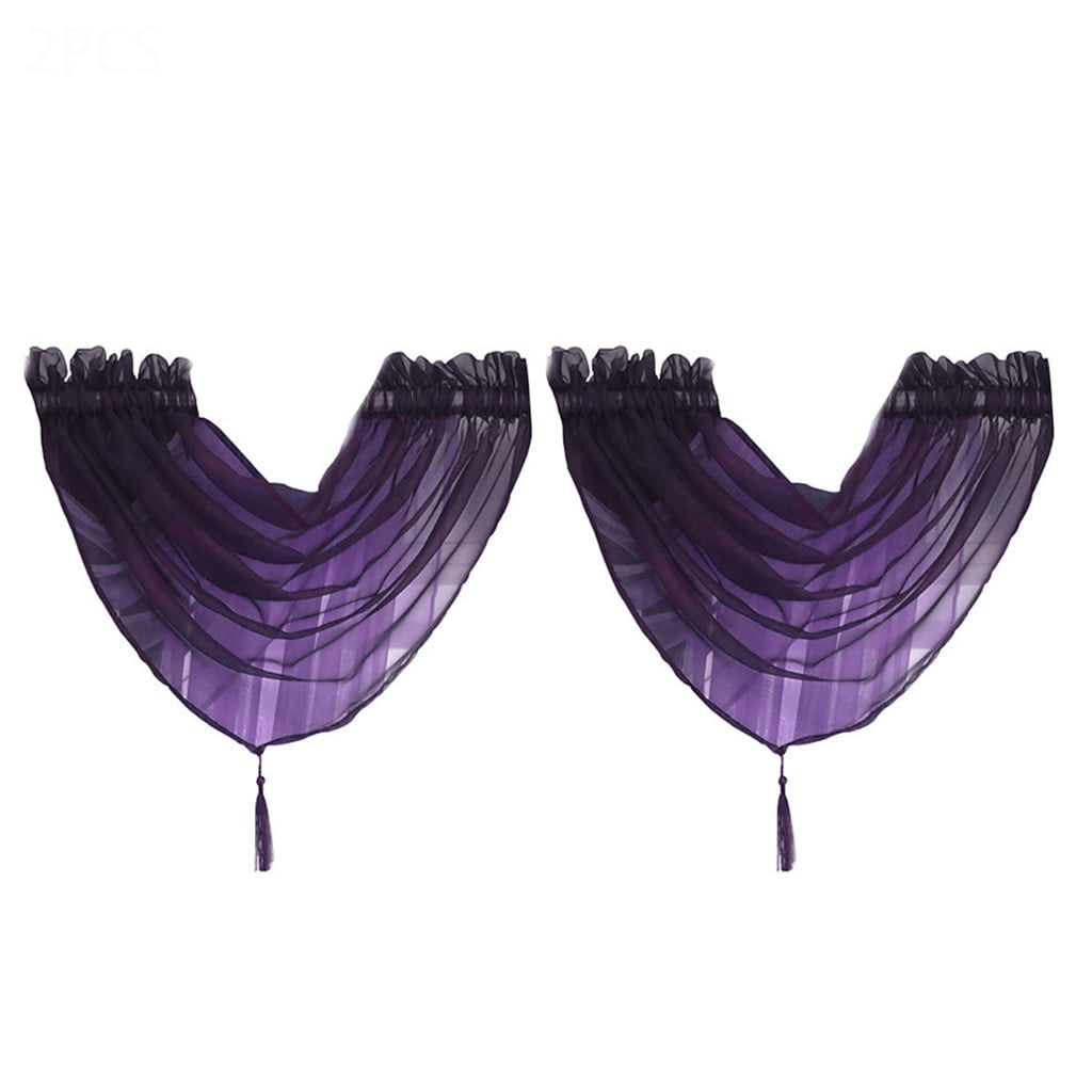 BLGAT Voile Curtain Swags All Colours Pelmet Valance Net Curtains Voile Swag