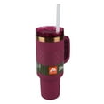 thumbnail image 3 of Ozark Trail 40 oz Insulated Stainless Steel Tumbler with Handle, Violet Magenta, 3 of 10