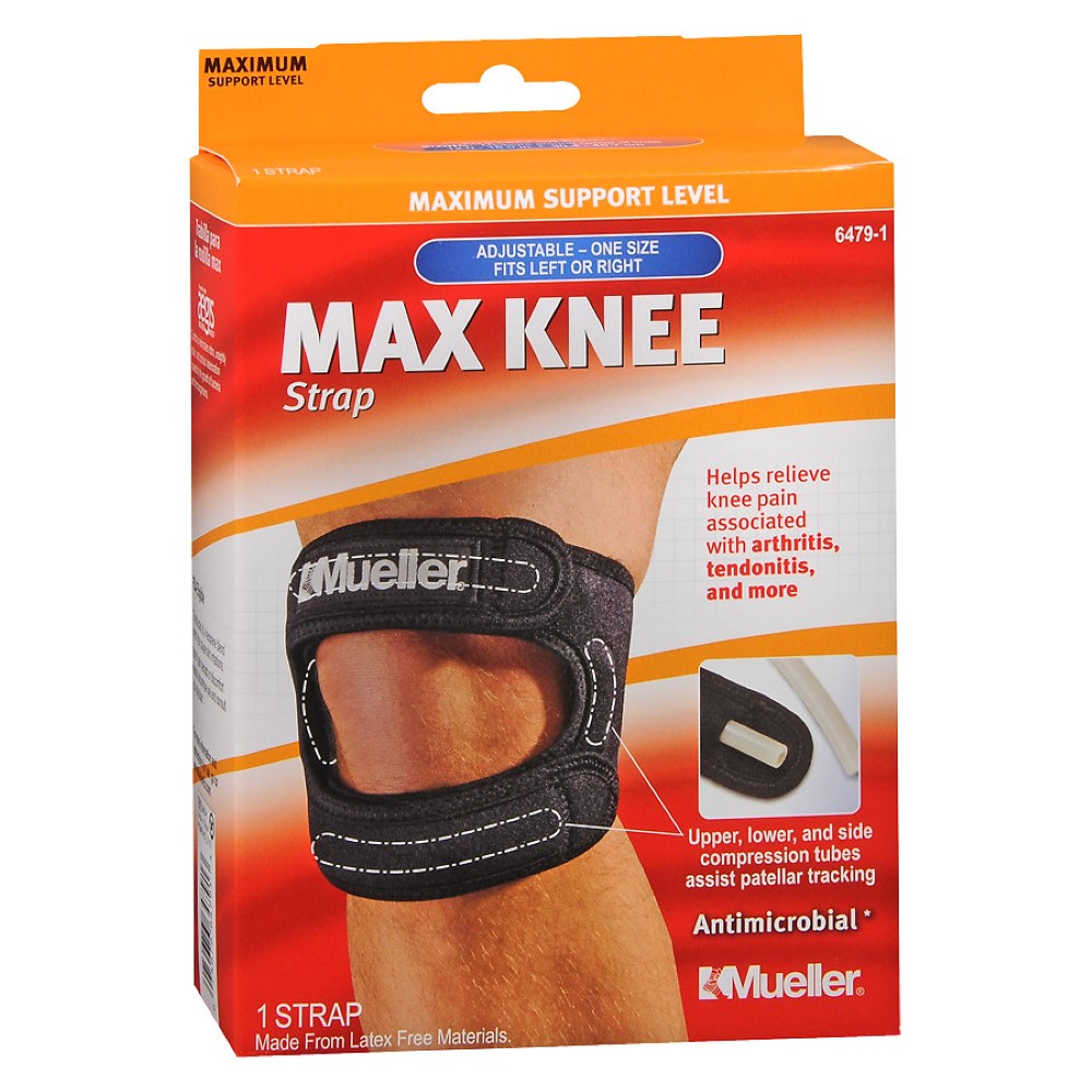 Mueller Sport Care 64791 Max Knee Strap, Maximum Comfort Support, One