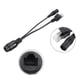 thumbnail image 2 of Kit de inyector divisor POE a prueba de agua de 2 pares, kit de cable de alimentación por Ethernet negro con conector DC de 5.5 x 2.1mm, 2 of 5
