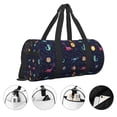 thumbnail image 3 of Easygdp Space Dinosaur Bolsa de Viaje, Bolsa de Mano, Bolsa de Gimnasio, Bolsa de Equipaje para Viaje, 3 of 5