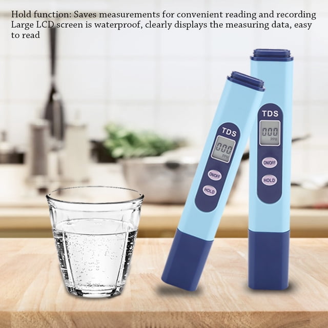 TDS Meter, TDS Tester Meter, 0-9990ppm Auto Temperature Compensation Function Water Sources For Hydroponics