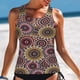 thumbnail image 1 of Augper Women Classic Print High Neck Tops Bathing Suit Tops for Tank Tops Swimsuits, 1 of 7