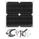 thumbnail image 1 of Cargador de teléfono móvil con panel solar semiflexible de 25 W y 5 V para viajes al aire libre y camping, 1 of 5