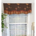 thumbnail image 2 of RLF Home Martini Glory 3" Rod Pocket Lining Luxurious and Elegant Window Treatment Valance 50" x 16" Oakwood, 2 of 4