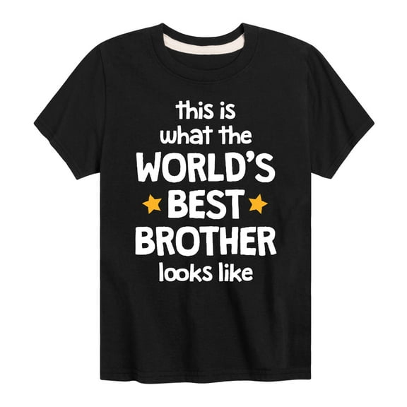 Instant Message - Worlds Best Brother - Toddler & Youth Short Sleeve Graphic T-Shirt
