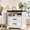 white, variant on 24 Inch Wide Farmhouse Nightstands with Charging Station, Nightstand with 2 Large Drawers, Rustic Wood End Table for Bedroom, White
