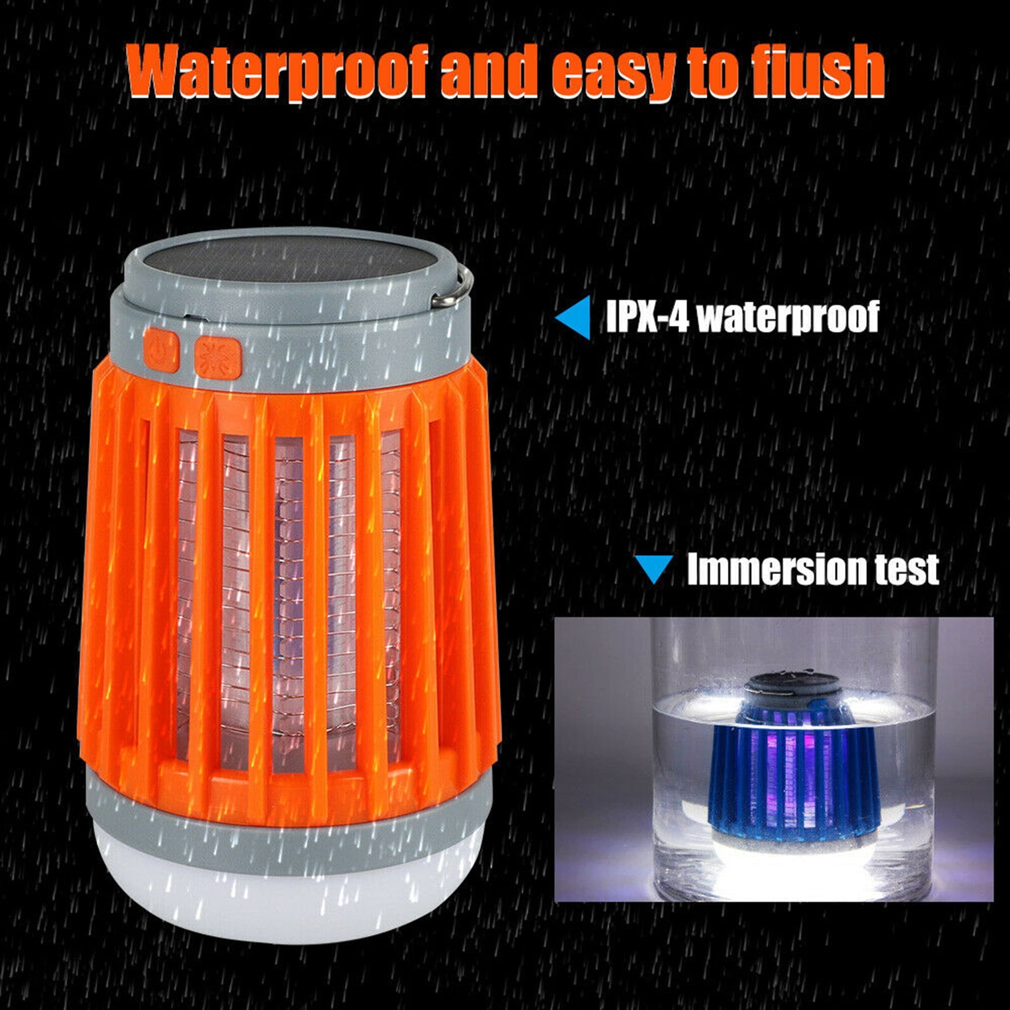 Aling Indoor & Outdoor Rechargeable Mosquito Killer Lamp, Orange