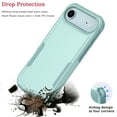 thumbnail image 2 of For iphone 17 Air Case, Ebizware Heavy Duty Rugged Shockproof Phone Case [Military Grade Drop Tested] Dual Layer Full Body Protective Bumper for Apple iphone 17 Air Cover - Mint Green, 2 of 8