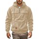 thumbnail image 1 of MHFRRA Sudadera Informal con Capucha y Mangas Raglán de Pana para Hombre, con Bolsillos con Cremallera, para Uso Diario En Otoño E Invierno Caqui, 1 of 4